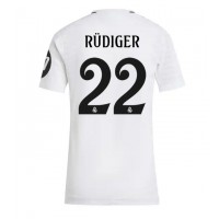 Camisa de time de futebol Real Madrid Antonio Rudiger #22 Replicas 1º Equipamento Feminina 2024-25 Manga Curta